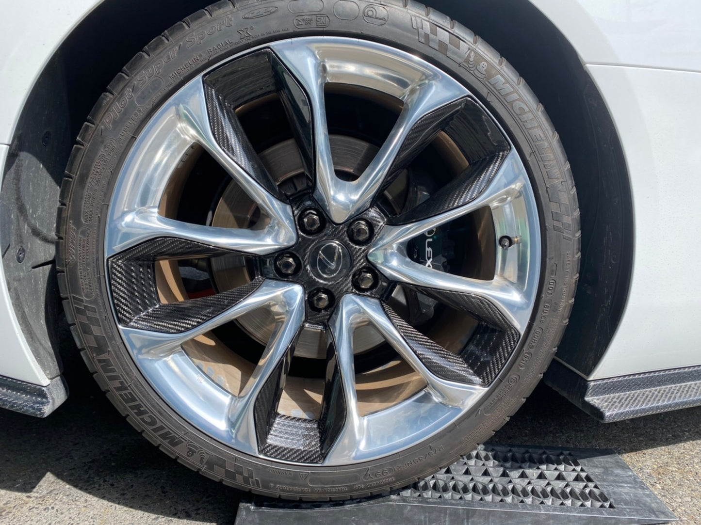 レクサス LC500 カーボン OEM 21インチ用 カーボン ホイールインサート