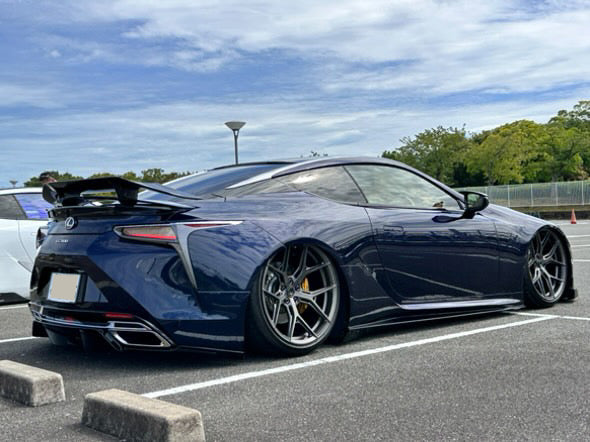 LEXUS LC500 DRY CARBON REAR WING and DRY CARBON Active Spoiler             CLEAR PAINTED FINISH