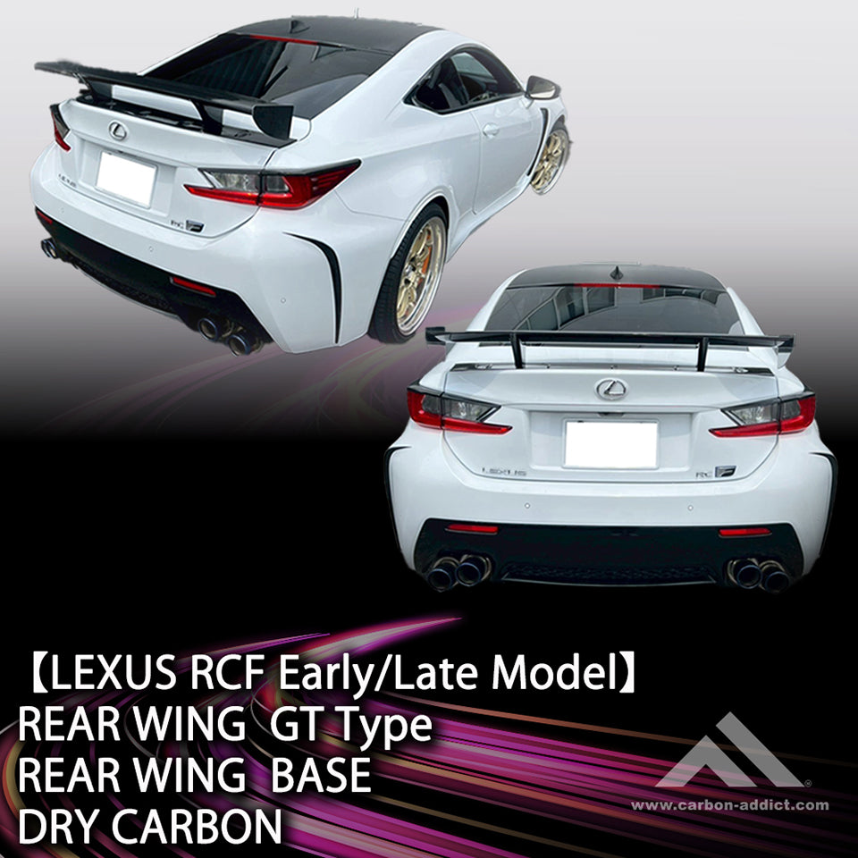 Rcf Wing oiler CLEAR PAINTED FINISHLEXUS RC-F DRY CARBON REAR WING and DRY ...