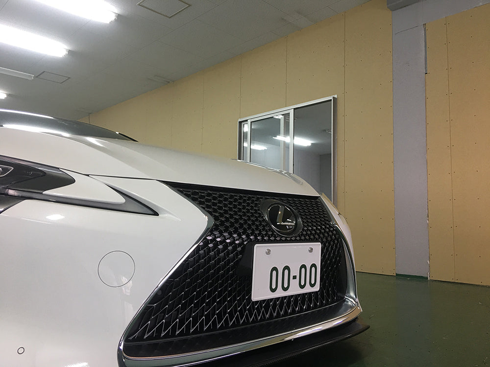 Lexus LC500 Dry Carbon Slant type License Flame