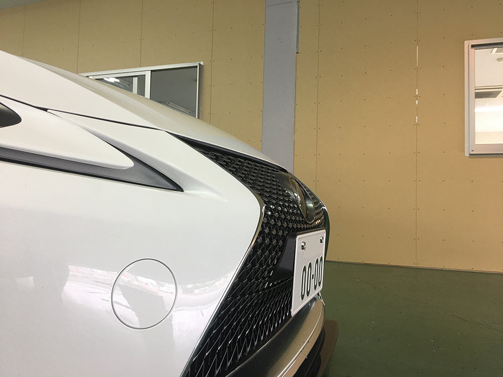 Lexus LC500 Dry Carbon Slant type License Flame