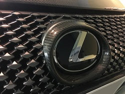 Lexus LC500 Dry Carbon Emblem Cover without panoramic views