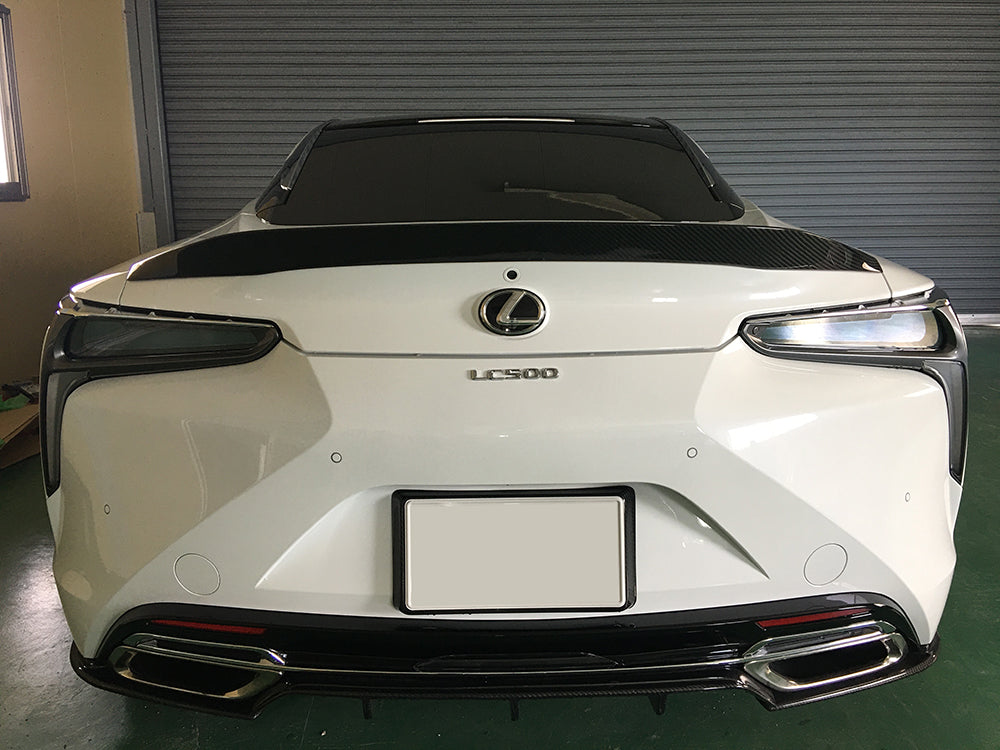 LEXUS LC500 Coupe  CARBON TRUNK SPOILER              CLEAR PAINTED FINISH