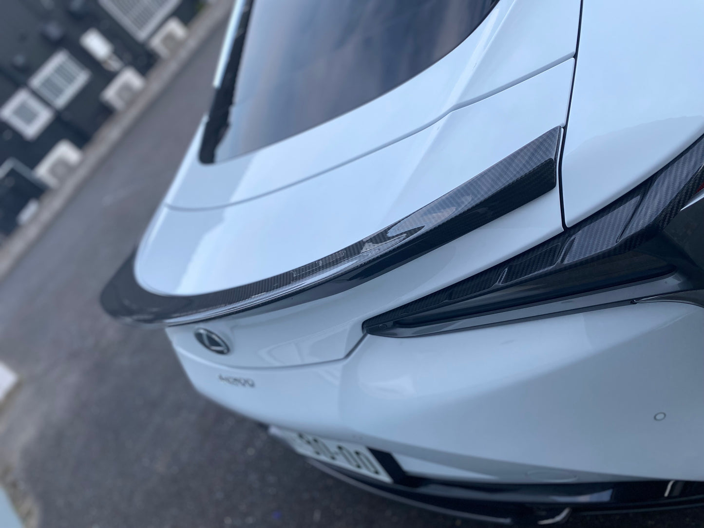 LEXUS LC500 Coupe  CARBON TRUNK SPOILER              CLEAR PAINTED FINISH