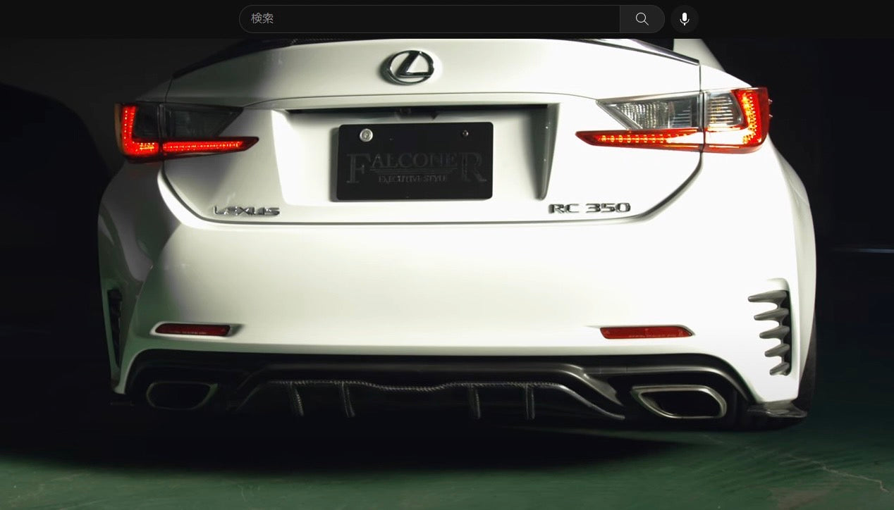 LEXUS RC350 CARBON TRUNK SPOILER              CLEAR PAINTED FINISH