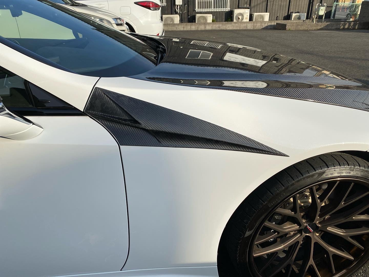 LEXUS LC500 Front Fender Wing Clear Painted – Carbon Addict On